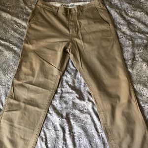 Eddie Bauer classic legend wash khakis.